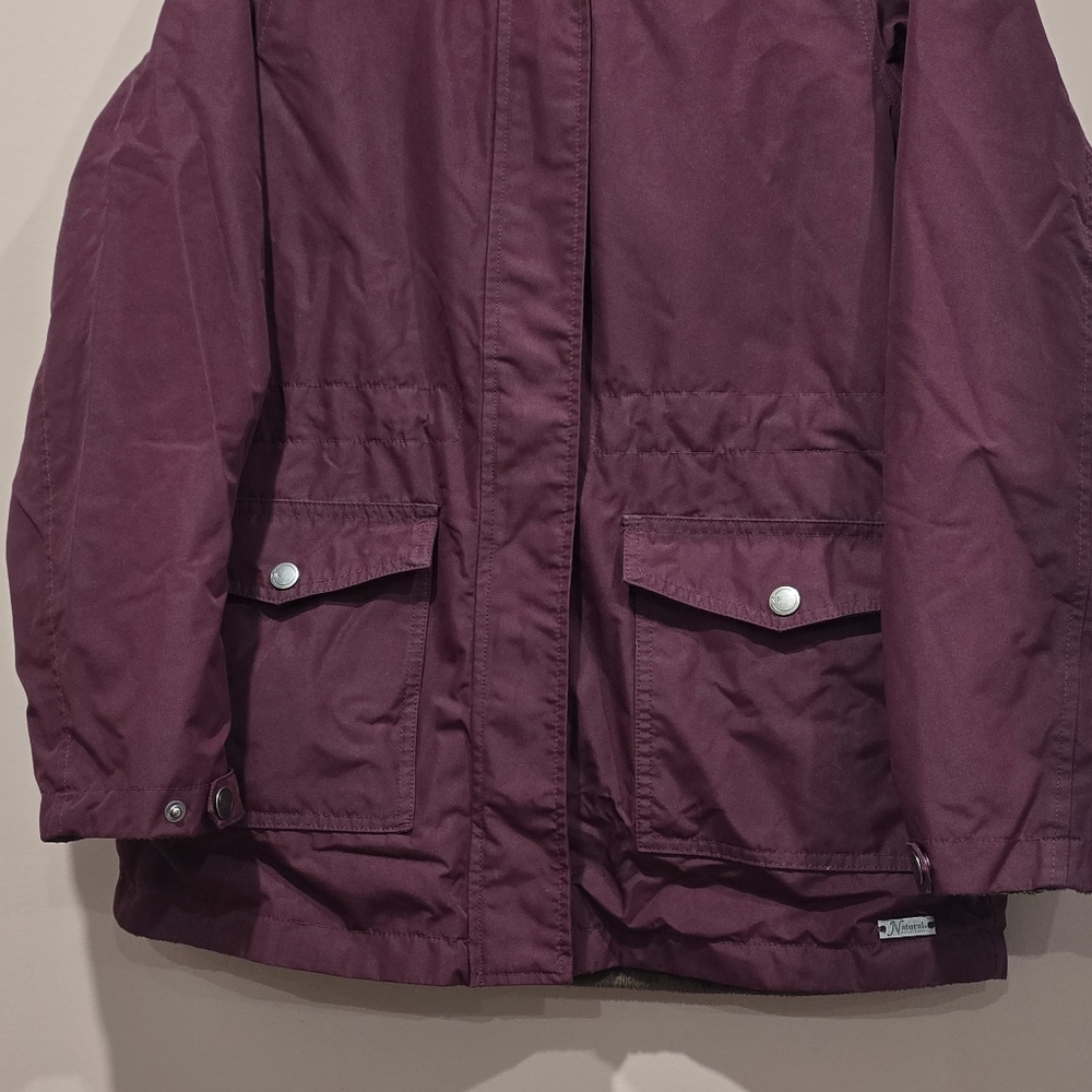 Natural Reflections Coat Women's Size Small Rain Jacket Bass Pro Reversible